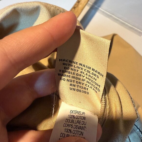 LL Bean Men 48 Tall Travel Blazer Jacket Sport Coat Tan Beige 2 Button Commute - Picture 11 of 12